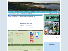 Tablet Screenshot of lakeshelbyville.com